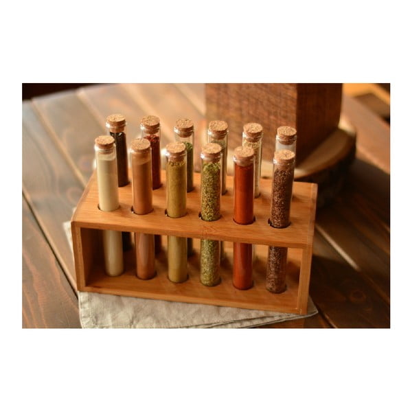 Set 12 zkumavek a stojánku Bambum Vanilla-image-4