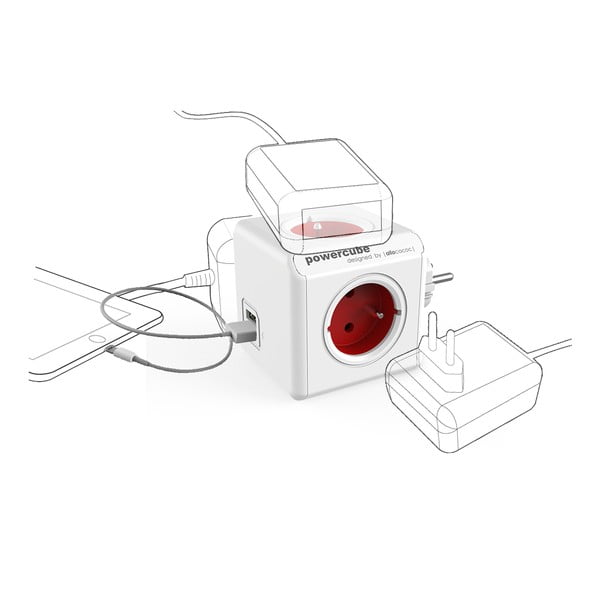 Rozbočovací zásuvka PowerCube Original USB – Cubenest-image-2