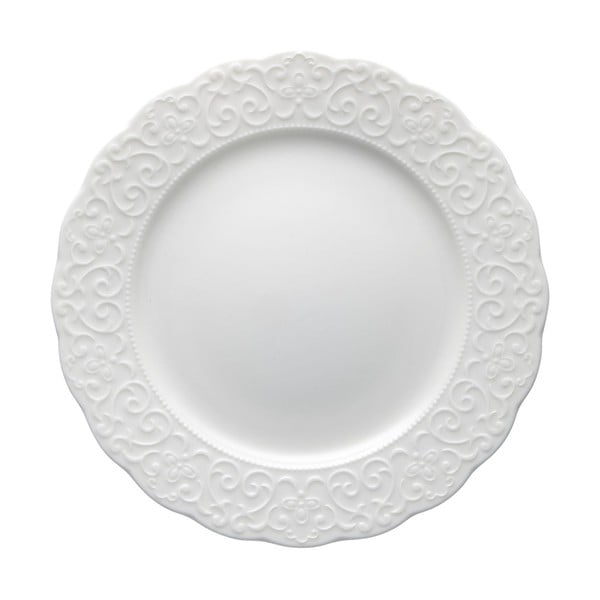 Bílý porcelánový dezertní talíř Brandani Gran Gala, ø 21 cm