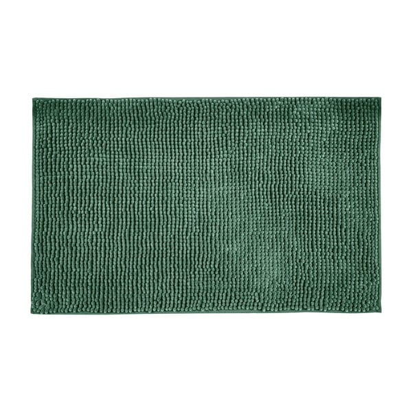 Tmavě zelená textilní koupelnová předložka 50x80 cm Chenille – Allstar