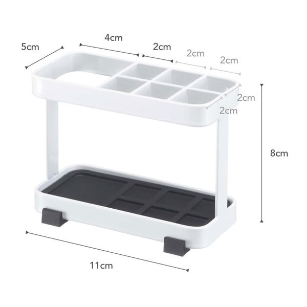 Bílý stojánek na kartáčky a pastu YAMAZAKI Tower-image-2