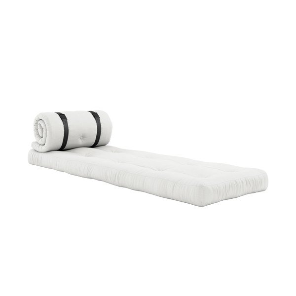 Bílé rozkládací křeslo vhodné do exteriéru Karup Design Design OUT™ Buckle Up White-image-1