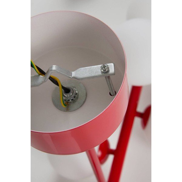 Červené/bílé stropní svítidlo z opálového skla 30x104 cm Ekman – Jotex-image-4
