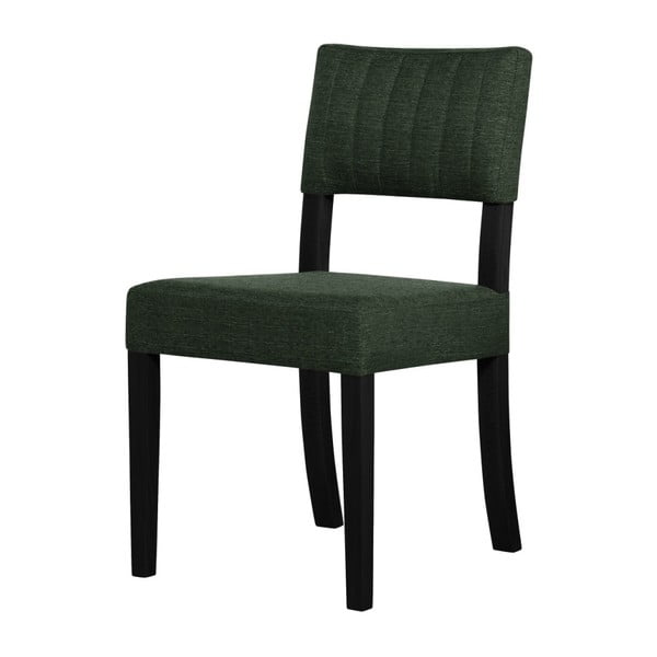 Zelená židle s černými nohami Ted Lapidus Maison Néroli