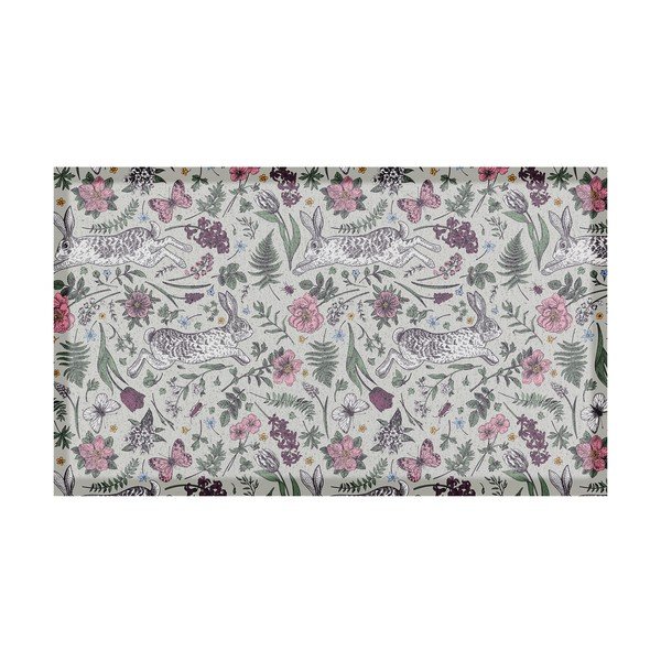 Rohožka z PVC 40x70 cm Hare Wildflowers – Artsy Doormats
