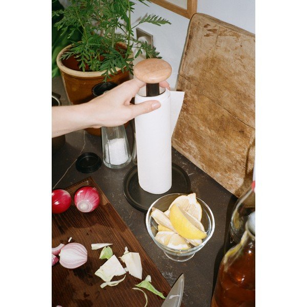 Černý stojan na papírové utěrky ø 15 cm Paper Pal – Rosendahl-image-1