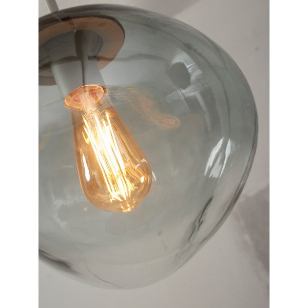 Šedé závěsné svítidlo se skleněným stínidlem ø 12 cm Helsinki – it's about RoMi-image-3