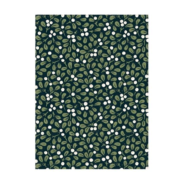 5 archů balícího papíru eleanor stuart Mistletoe, 50 x 70 cm