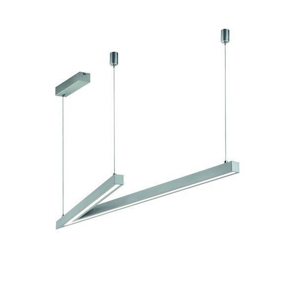 Šedé LED závěsné svítidlo s hlasovým ovládáním/s ovládáním pomocí mobilní aplikace s kovovým stínidlem Cicanto – CINQUE-image-3