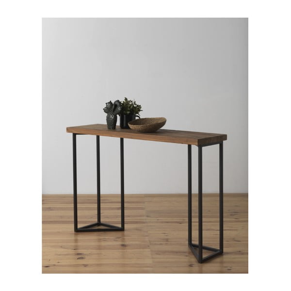 Konzolový stolek s deskou z jilmového dřeva Geese Lorena, výška 83 cm-image-1