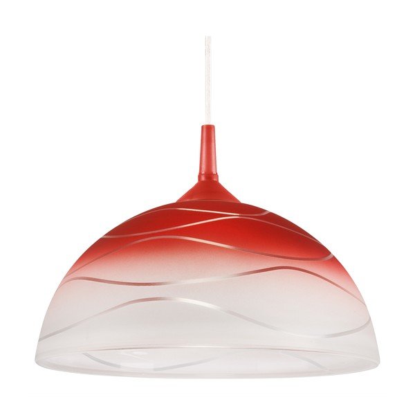 Červené závěsné svítidlo ø 30 cm Sfera – LAMKUR-image-4