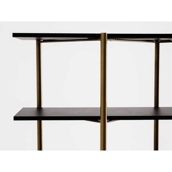 Knihovna v černo-zlaté barvě 110x150 cm Rave - CustomForm-image-2