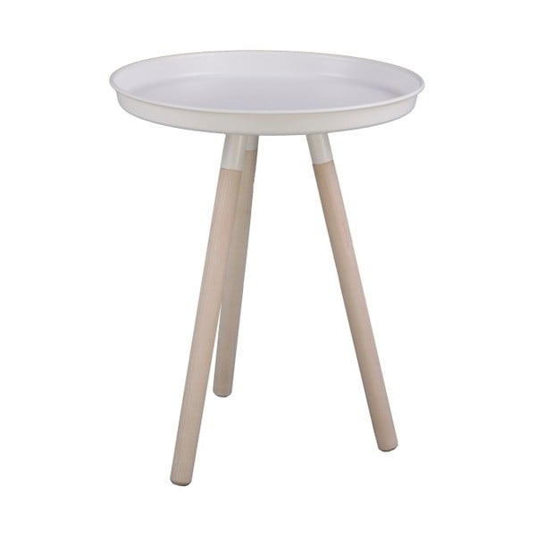 Bílý odkládací stolek Nørdifra Sticks, výška 52,5 cm
