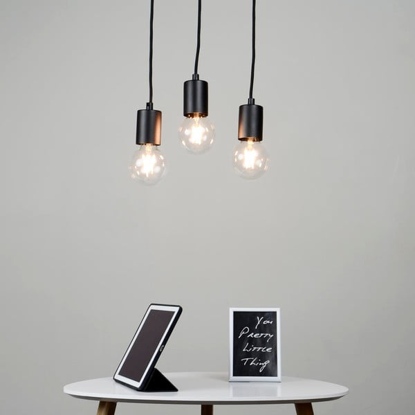 Černé trojramenné závěsné svítidlo Sotto Luce Cero Basic-image-1