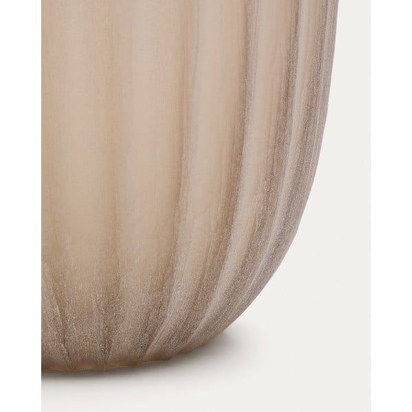 Béžová skleněná váza (výška 27 cm) Lumia – Kave Home-image-3