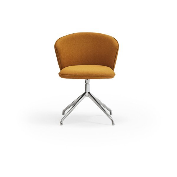 Čalouněná jídelní křesla v sadě 2 ks v hořčicové barvě Add – Teulat-image-1