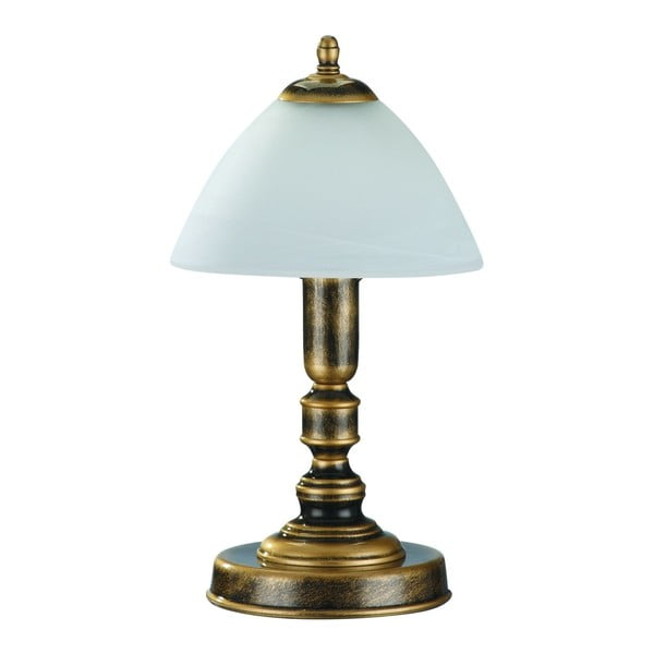 Stolní lampa s modrým stínidlem Glimte Silver