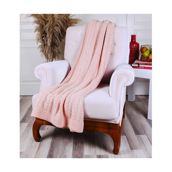 Růžový přehoz Homemania Decor Tufalo, 130 x 170 cm-image-1