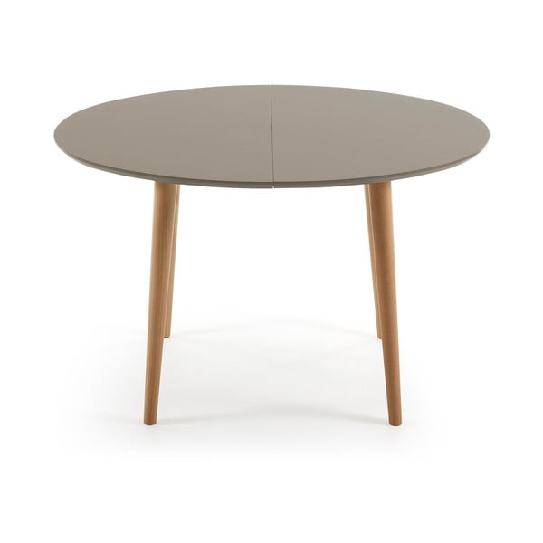 Rozkládací jídelní stůl z bukového dřeva Kave Home Oakland, 120 x 90 cm-image-1