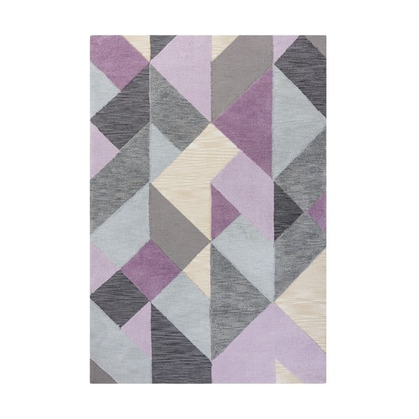 Šedo-fialový koberec Flair Rugs Icon, 120 x 170 cm