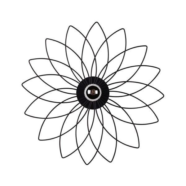 Černé kovové nástěnné svítidlo ø 52 cm Lotus – Squid Lighting