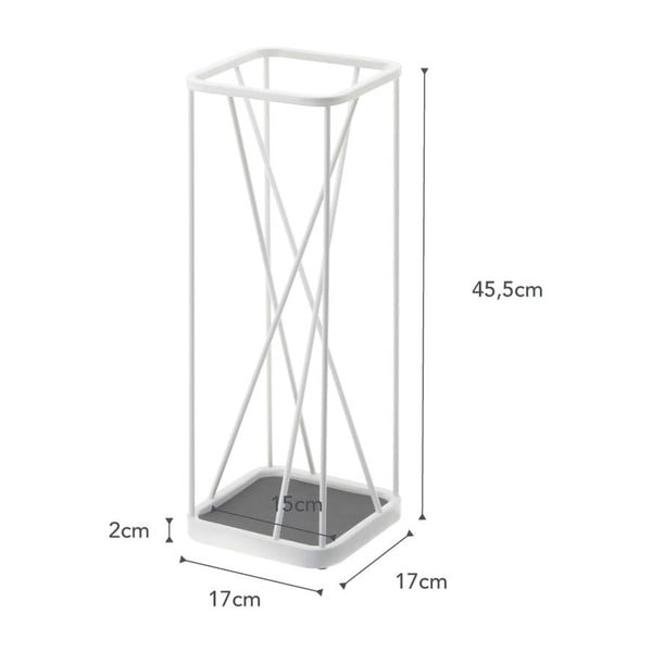 Bílý stojan na deštníky YAMAZAKI Square-image-3