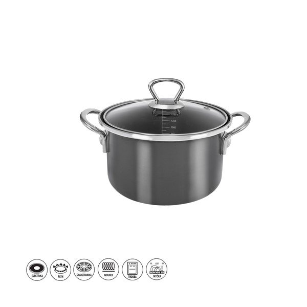 Smaltovaný hrnec s pokličkou 1,75 l Metalic – Orion-image-3