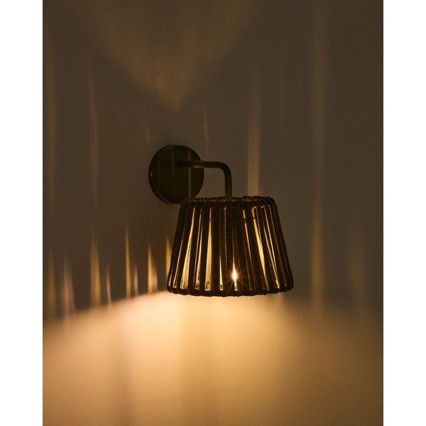LED nástěnné solární venkovní svítidlo (výška 23 cm) Aldet – Kave Home-image-1