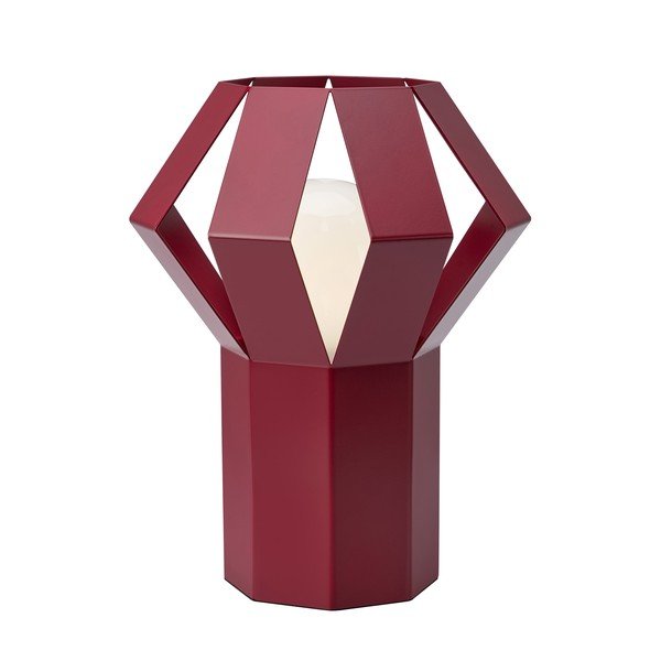 Červená kovová stolní lampa s kovovým stínidlem (výška 27 cm) Octa – Markslöjd