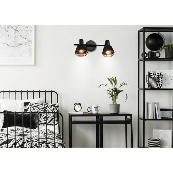 Černé kovové nástěnné svítidlo Neria – Candellux Lighting-image-1