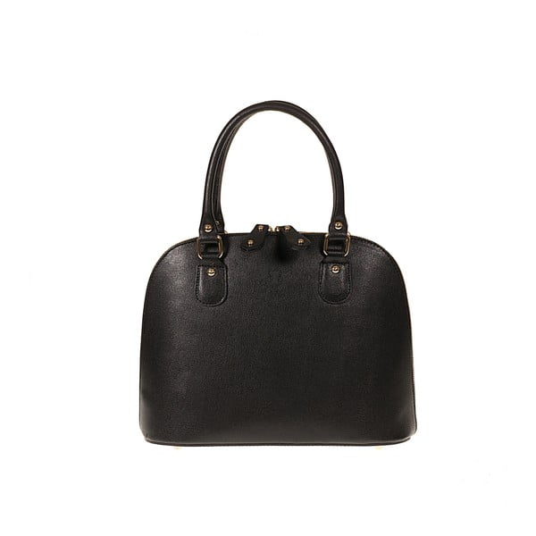 Černá kožená kabelka Pitti Bags Bonita