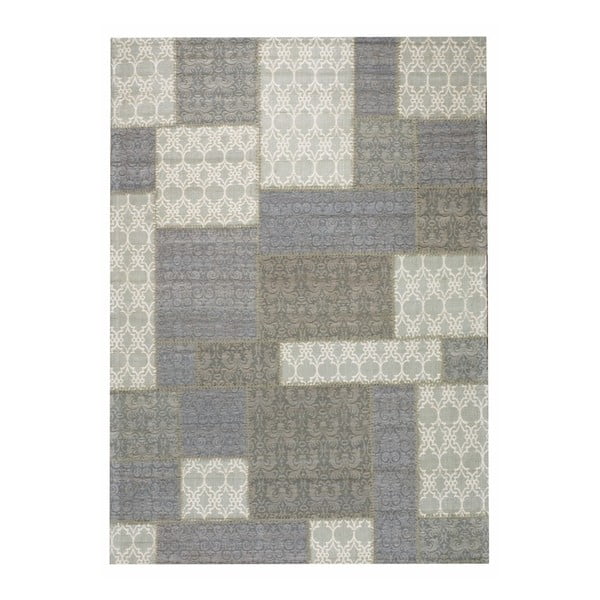 Šedý koberec Wallflor Patchwork, 140 x 200 cm
