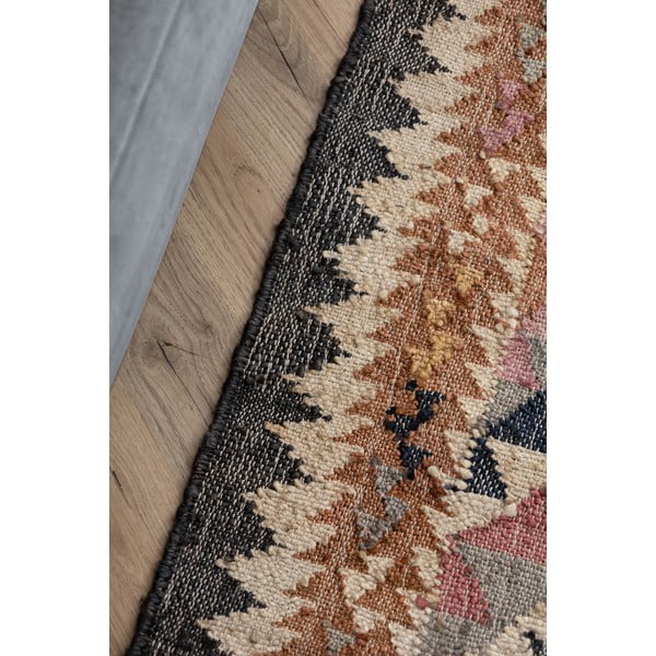 Šedý ručně tkaný jutový koberec 200x300 cm Roya Parsa – Elle Decoration-image-4