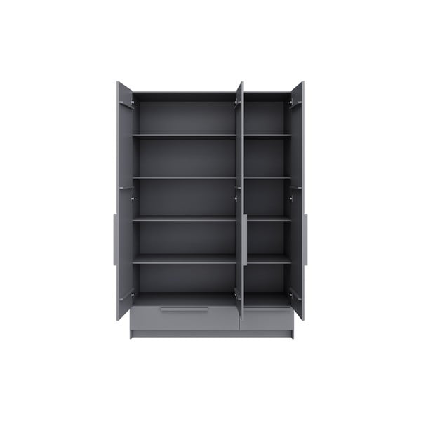 Šedá komponenta - police 3 ks Pure – WOOOD-image-3