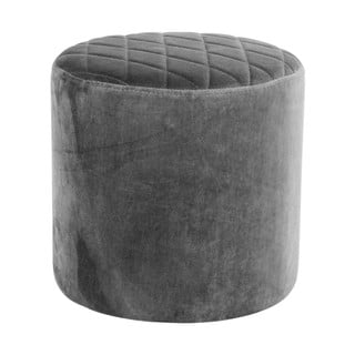 Šedý sametový puf Bonami Essentials Ejby