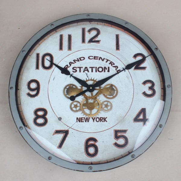 Nástěnné kovové hodiny Dakls Station