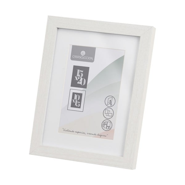 Bílý stojací/na zeď rámeček 17,5x22,5 cm Sencillo – Casa Selección