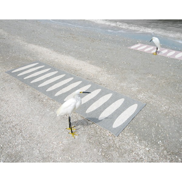 Šedý vnitřní a venkovní běhoun 70x150 cm Ella Warm Grey – Pappelina-image-3