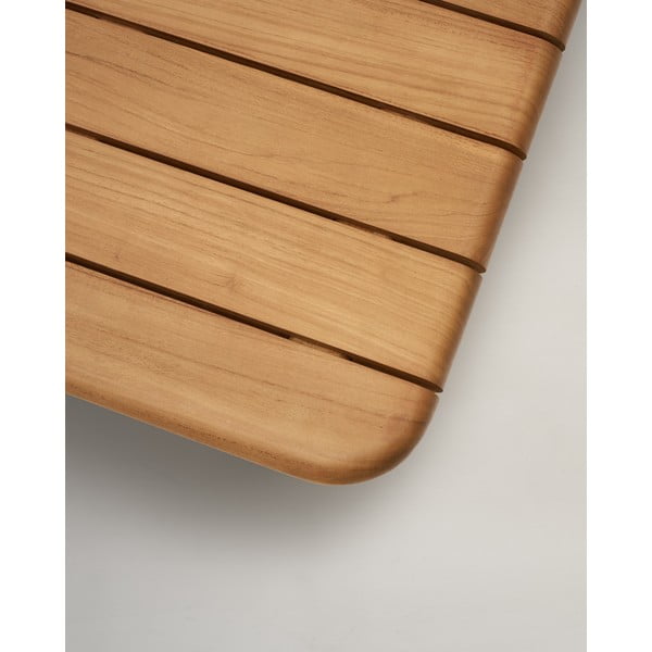 Zahradní odkládací stolek z teakového dřeva 70x140 cm Turqueta – Kave Home-image-4