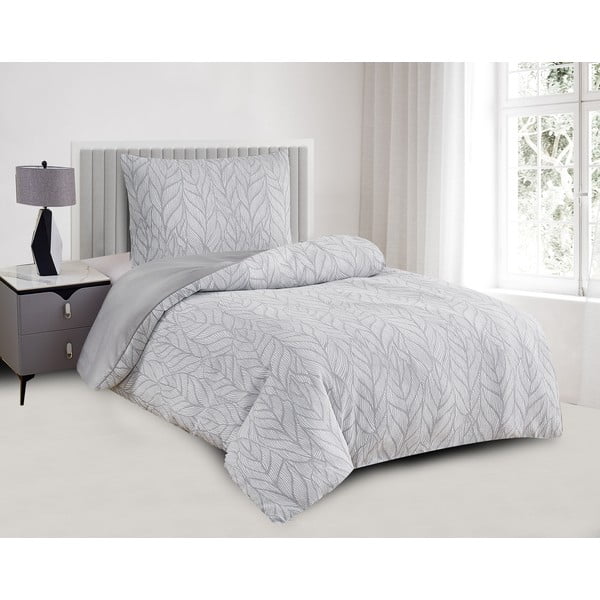 Šedé povlečení na jednolůžko z žakáru 140x200 cm Florida – My House-image-1