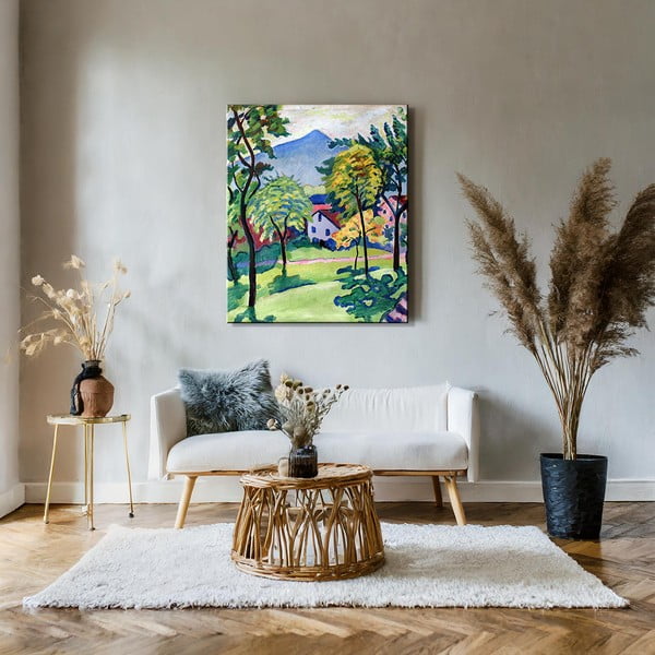 Reprodukce obrazu August Macke - Tegernsee Landscape, 50 x 60 cm-image-1