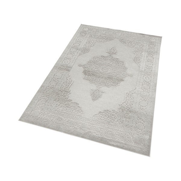 Šedý koberec z viskózy Mint Rugs Willow, 80 x 125 cm-image-3