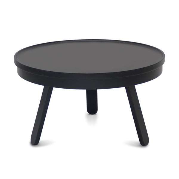 Černý odkládací stolek s úložným prostorem Woodendot Batea M