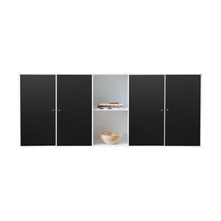 Černo-bílá nástěnná komoda Hammel Mistral Kubus, 169 x 69 cm