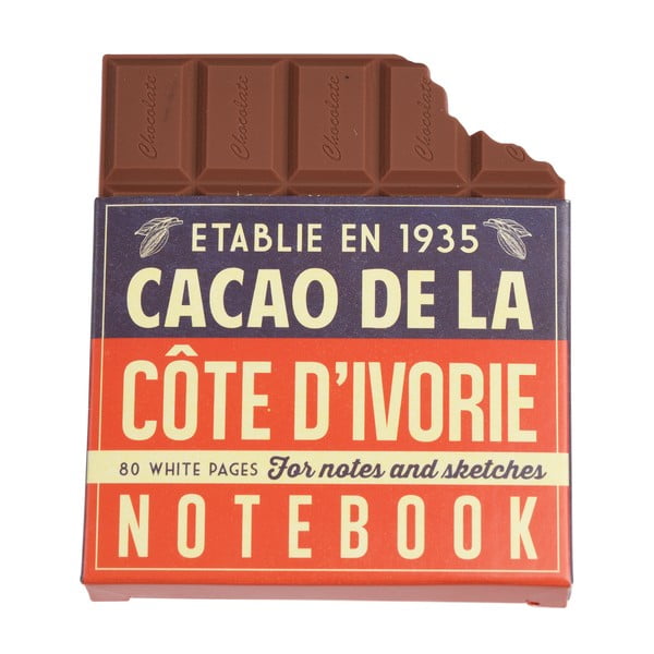 Zápisník ve tvaru tabulky čokolády Rex London Chocolate Notebook