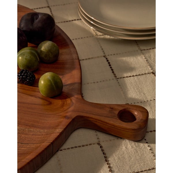 Servírovací dřevěné prkénko ø 50 cm Eitene – Kave Home-image-2