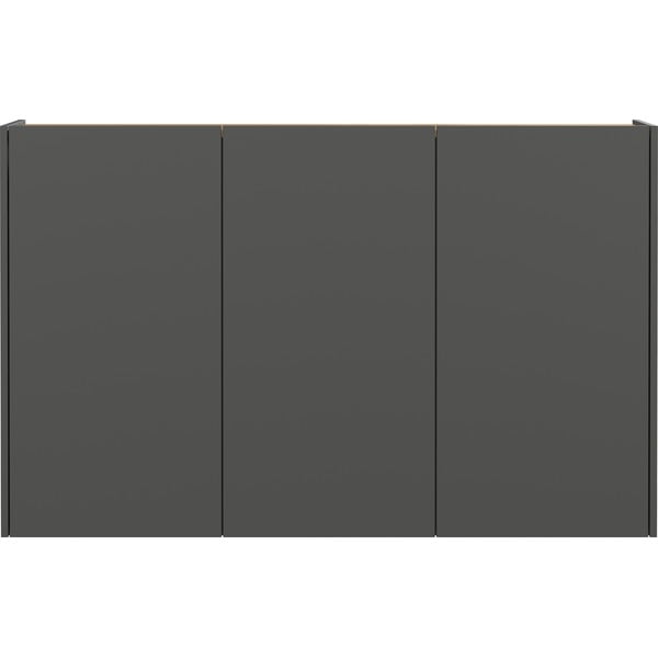 Antracitová závěsná skříňka v dekoru dubu 138x87x25 cm Libbiano – Germania-image-2