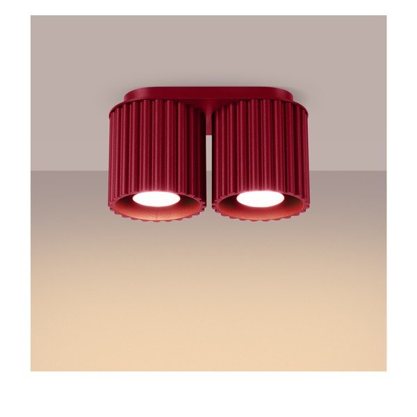 Vínové kovové bodové svítidlo 10x21 cm Zora – Sollux-image-3