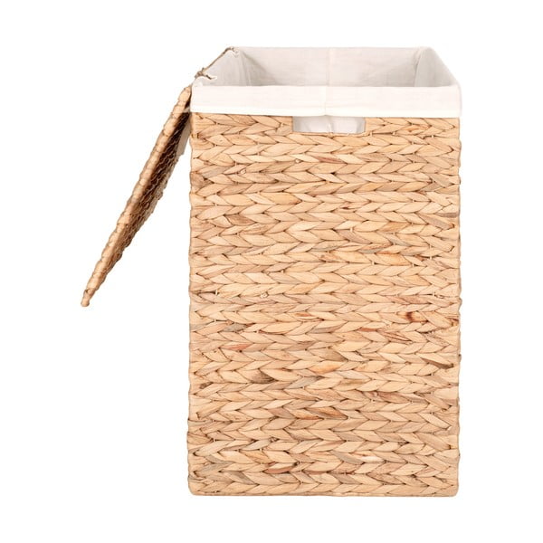 Koš na prádlo z vodního hyacintu v přírodní barvě Passo – House Nordic-image-3