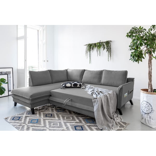 Šedá rozkládací rohová pohovka Miuform Charming Charlie L, levý roh-image-3